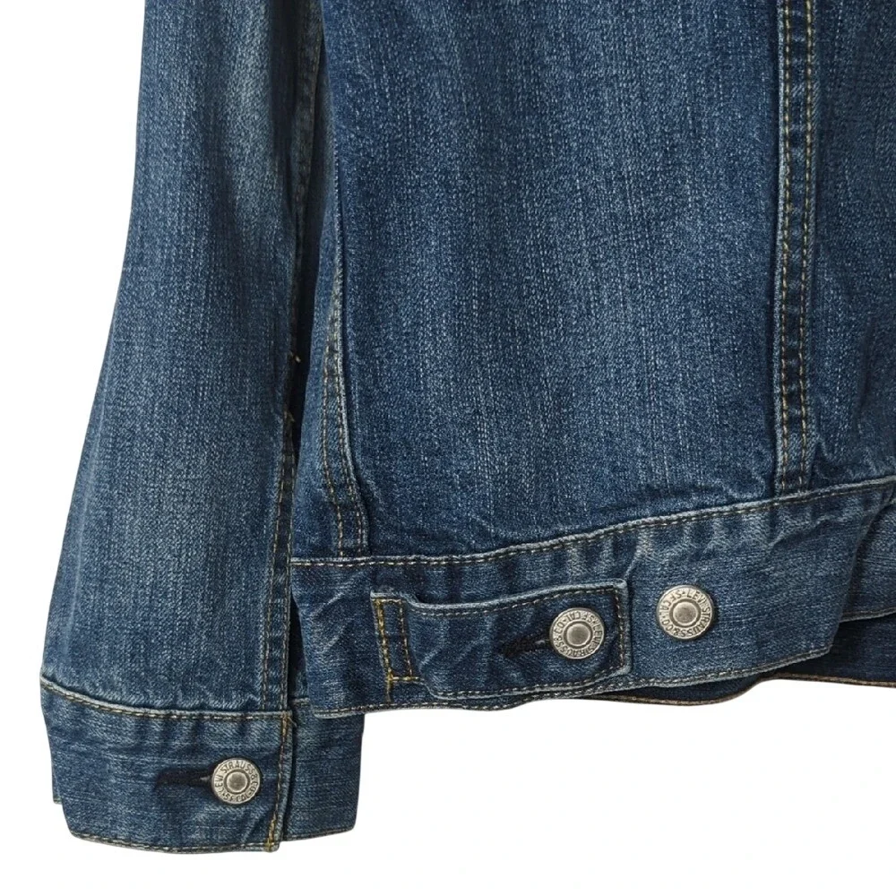 Levis Men's Trucker Jacket Denim Cotton Button Front Vintage Style Classic Large